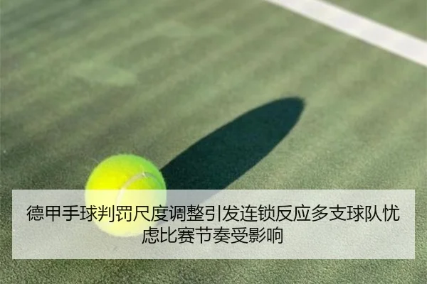 德甲手球判罚尺度调整引发连锁反应多支球队忧虑比赛节奏受影响